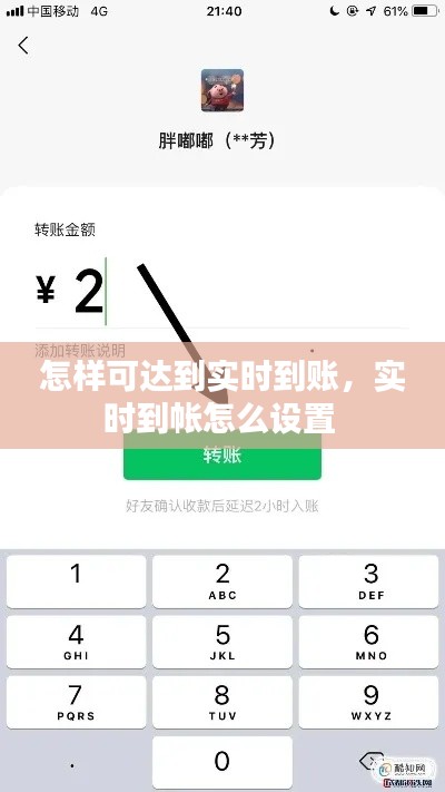 怎样可达到实时到账,实时到帐怎么设置
