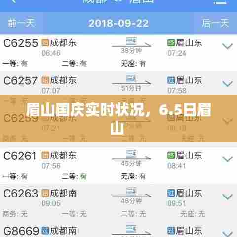 眉山国庆实时状况,6.5日眉山