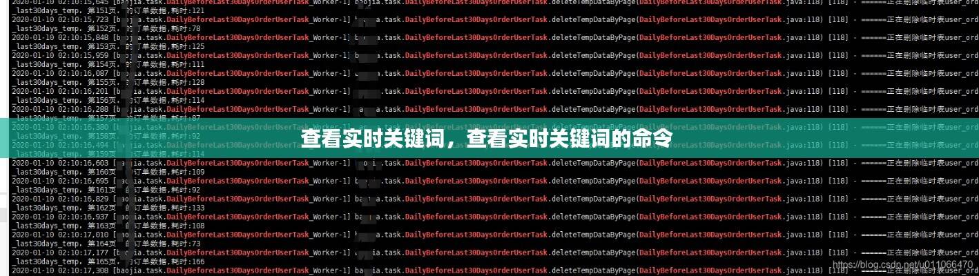 查看实时关键词，查看实时关键词的命令 