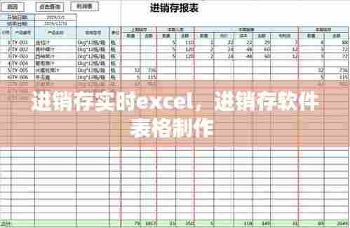 进销存实时excel，进销存软件表格制作 