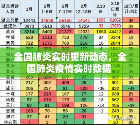 全国肺炎实时更新动态,全国肺炎疫情实时数据