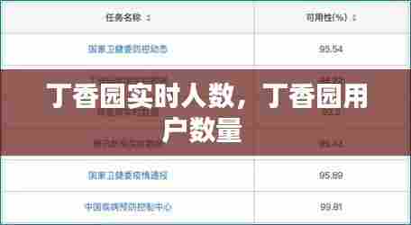 丁香园实时人数,丁香园用户数量