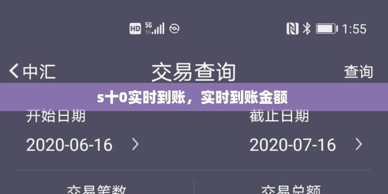 s十0实时到账，实时到账金额 