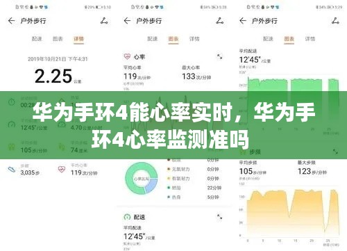 华为手环4能心率实时，华为手环4心率监测准吗 