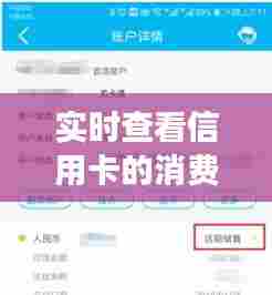 实时查看信用卡的消费，实时查看信用卡的消费明细 