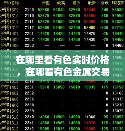 在哪里看有色实时价格，在哪看有色金属交易价格 