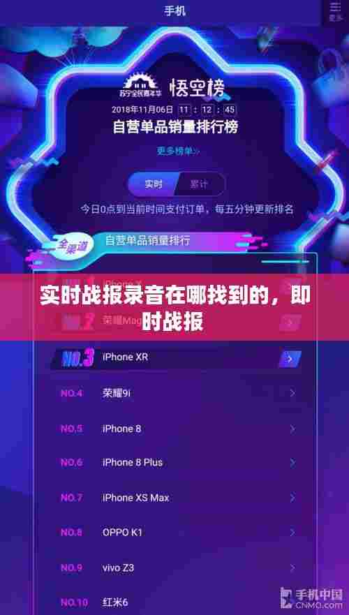 实时战报录音在哪找到的，即时战报 