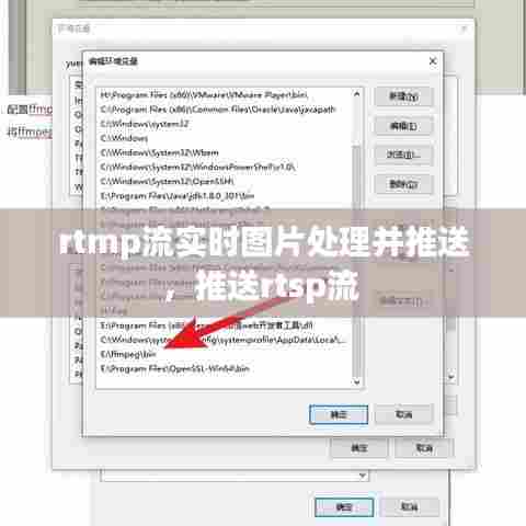 rtmp流实时图片处理并推送,推送rtsp流
