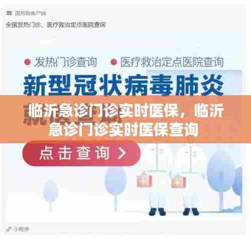 临沂急诊门诊实时医保，临沂急诊门诊实时医保查询 