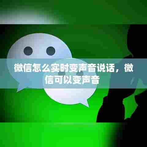 微信怎么实时变声音说话，微信可以变声音 