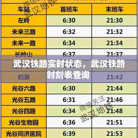 武汉铁路实时状态，武汉铁路时刻表查询 