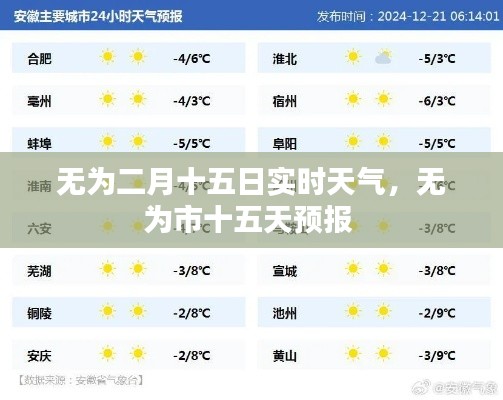 无为二月十五日实时天气,无为市十五天预报