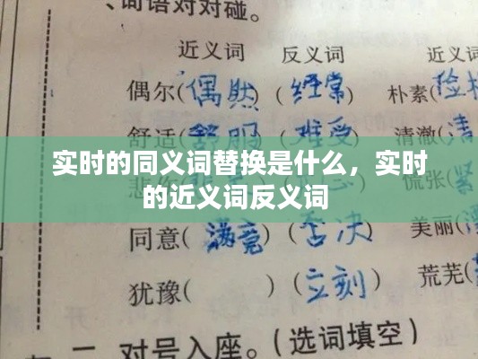 实时的同义词替换是什么,实时的近义词反义词