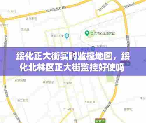 绥化正大街实时监控地图,绥化北林区正大街监控好使吗