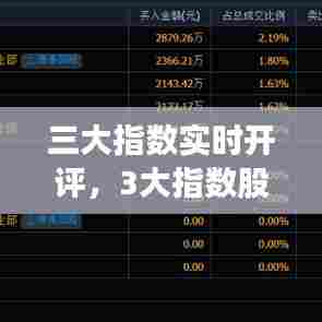 三大指数实时开评,3大指数股