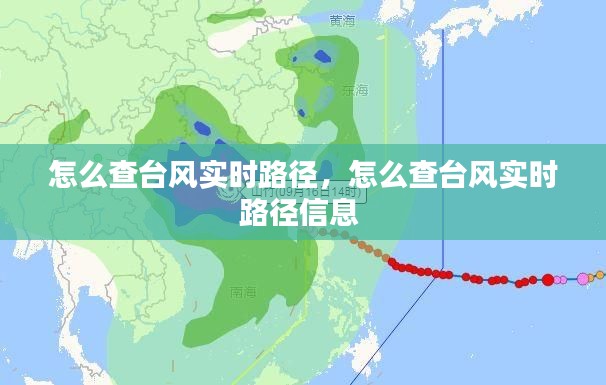 怎么查台风实时路径，怎么查台风实时路径信息 
