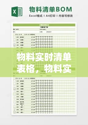 物料实时清单表格,物料实时清单表格怎么做