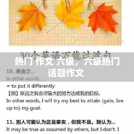 热门 作文 六级,六级热门话题作文