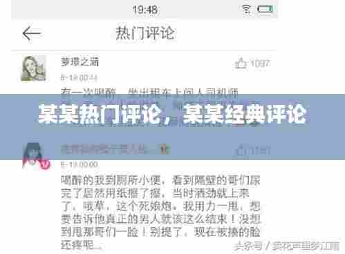某某热门评论,某某经典评论