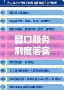 窗口服务制度落实与提升，打造优质服务新标杆