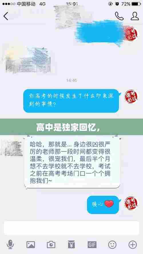 高中是独家回忆， 