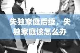 失独家庭后续,失独家庭该怎么办