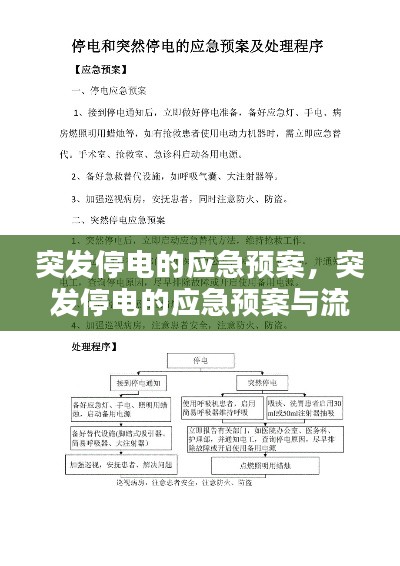 突发停电的应急预案，突发停电的应急预案与流程 