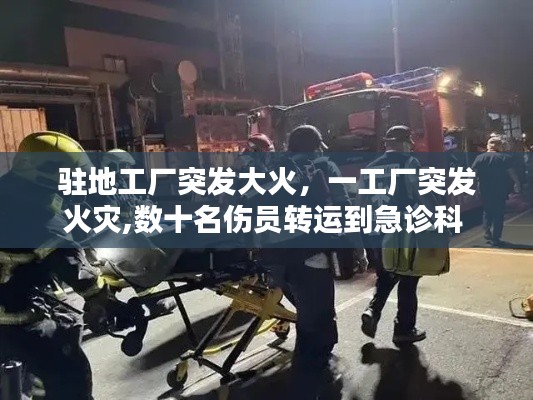 驻地工厂突发大火，一工厂突发火灾,数十名伤员转运到急诊科 