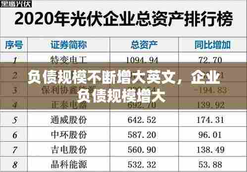 负债规模不断增大英文，企业负债规模增大 