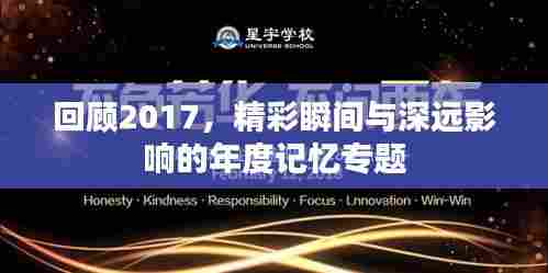 回顾2017,精彩瞬间与深远影响的年度记忆专题