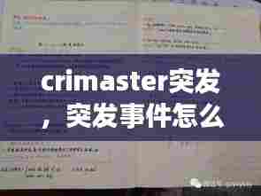 crimaster突发，突发事件怎么读用英文 