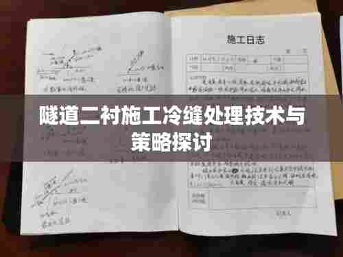 隧道二衬施工冷缝处理技术与策略探讨