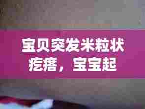 宝贝突发米粒状疙瘩，宝宝起了像米粒似的小疙瘩 