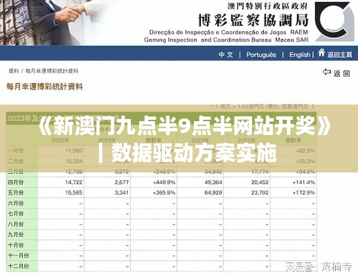 《新澳门九点半9点半网站开奖》｜数据驱动方案实施