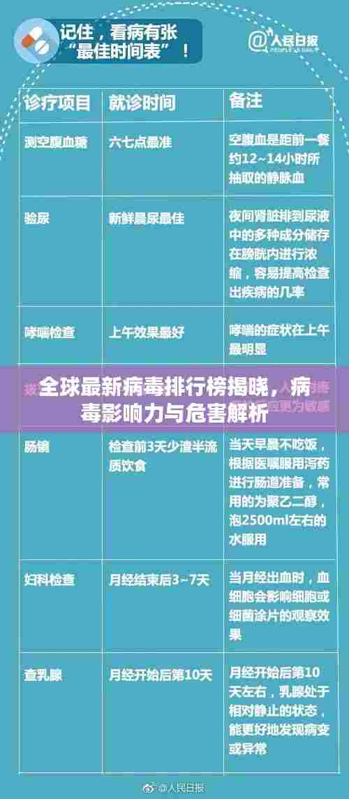 全球最新病毒排行榜揭晓，病毒影响力与危害解析