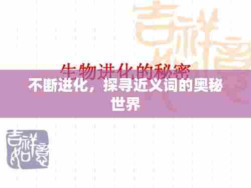不断进化，探寻近义词的奥秘世界