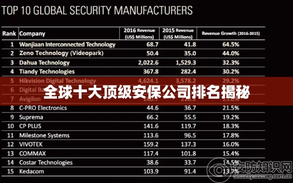 全球十大顶级安保公司排名揭秘