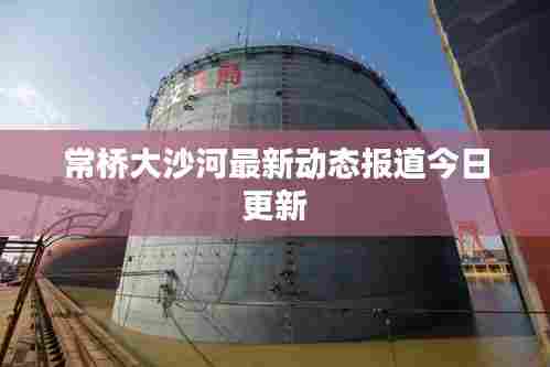 常桥大沙河最新动态报道今日更新