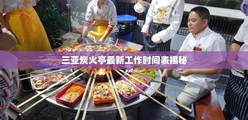 三亚炭火亭最新工作时间表揭秘