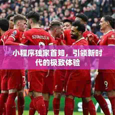 小程序独家首知,引领新时代的极致体验
