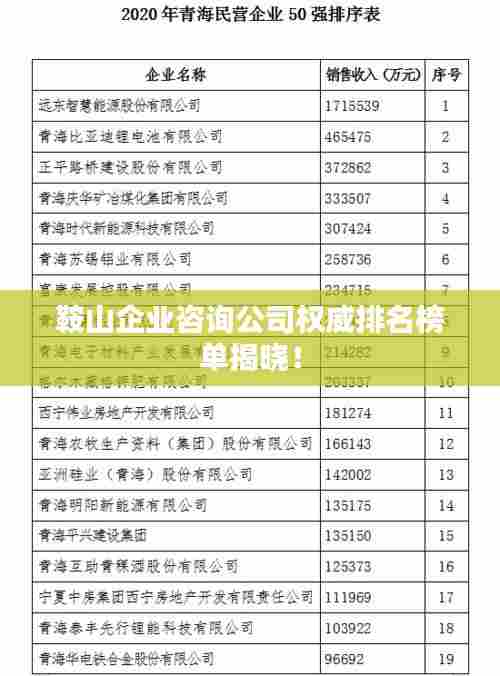 鞍山企业咨询公司权威排名榜单揭晓!