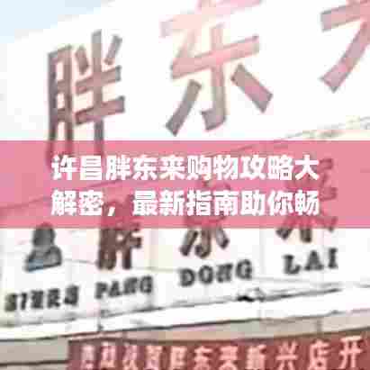 许昌胖东来购物攻略大解密,最新指南助你畅游购物世界