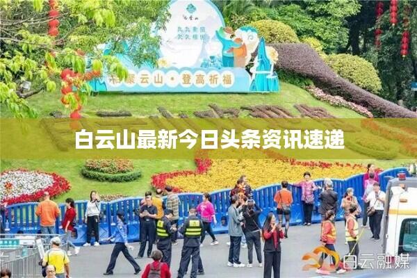 白云山最新今日头条资讯速递