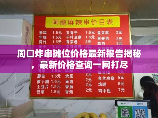 周口炸串摊位价格最新报告揭秘，最新价格查询一网打尽