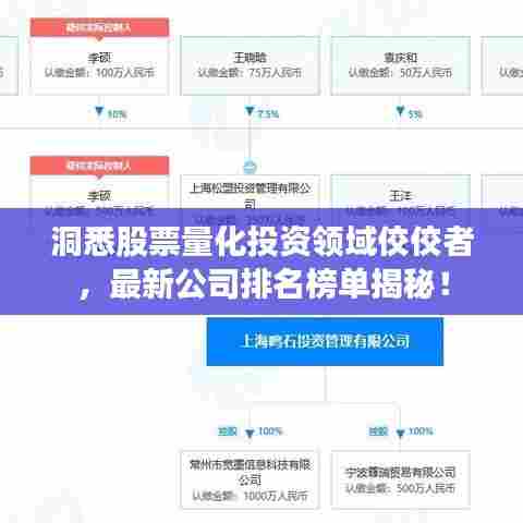 洞悉股票量化投资领域佼佼者，最新公司排名榜单揭秘！