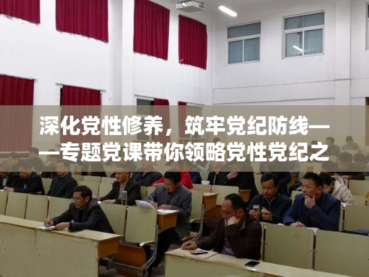 深化党性修养，筑牢党纪防线——专题党课带你领略党性党纪之魂