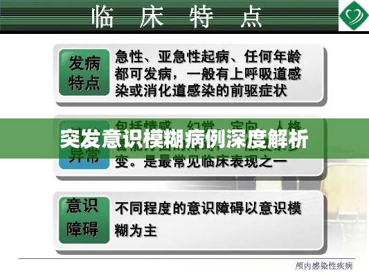 突发意识模糊病例深度解析