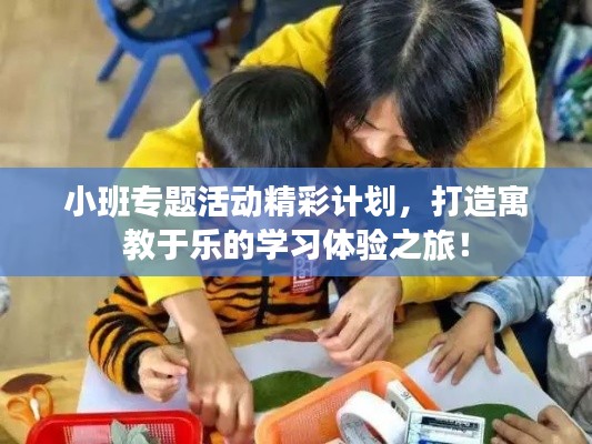 小班专题活动精彩计划,打造寓教于乐的学习体验之旅!
