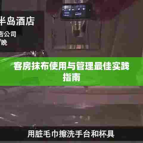 客房抹布使用与管理最佳实践指南