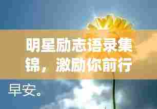 明星励志语录集锦,激励你前行的力量源泉